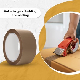 ARVO Packing Tape - Parcel Tape - Tape - 1 Roll (48mm x 60m) - Brown Tape for Packing Boxes, Secure Sticky Sealing Packaging Tape for Moving House