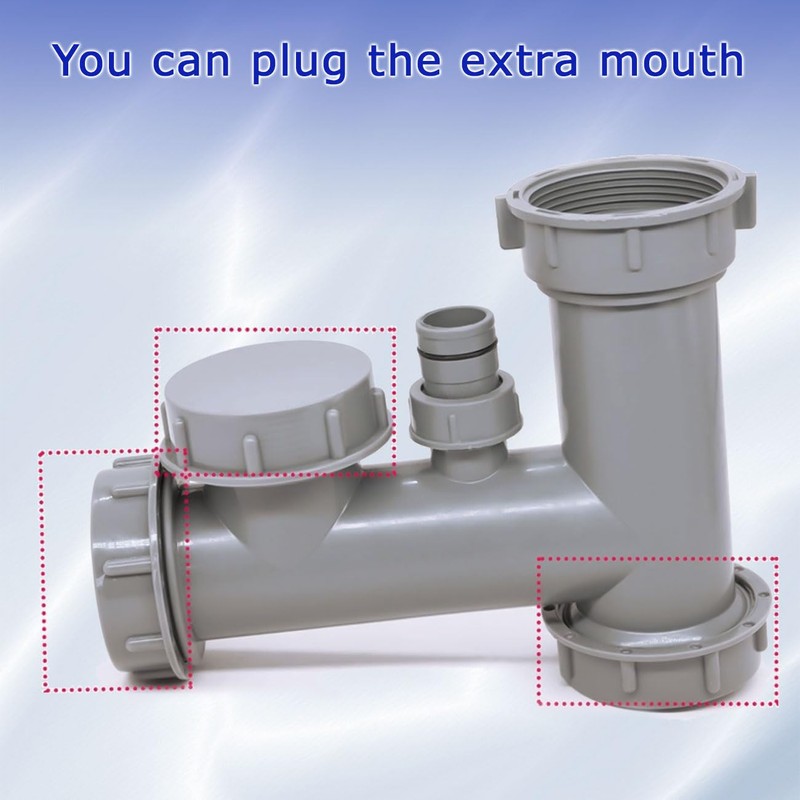 2 Pcs 45mm Kitchen Sink Waste Pipe Blanking Cap, Female