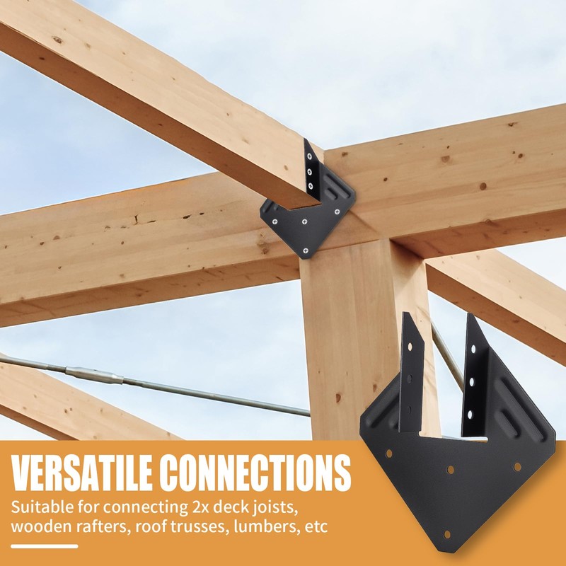 Hurricane Ties for Rafter 24 Pack 16-Gauge Hurricane Straps Brackets