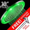 HotelSpa Giant 10" Rainfall Color-Changing LED Shower Head and FREE