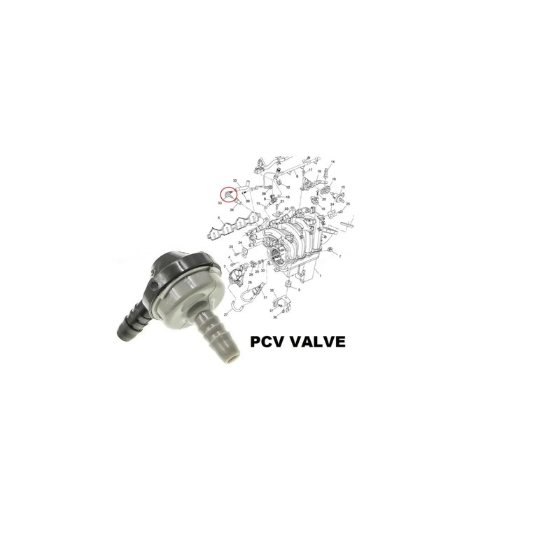 Valvula Pcv Sonic (Todos), Cruze (Todos), Trax (Todos), 1.6l 1.8l