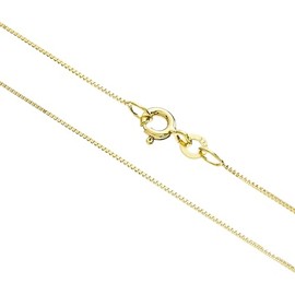 Real Gold 8 Carat 333 Gold Venetian Chain Necklace Chain Necklace Jewellery Various Widths and Lengths, Gold 333