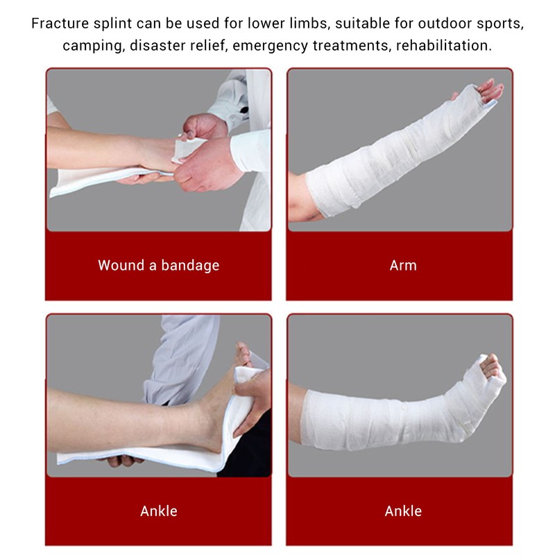 Leg Fracture Fixation Splint Good Strength Breathable Holes Lower Limb