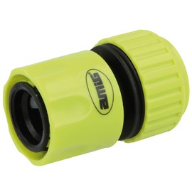 Amig - Quick connector for hose, 3/4 inch, with quick anchor system, quick and easy connection for garden hoses, ABS plastic, pistachio green
