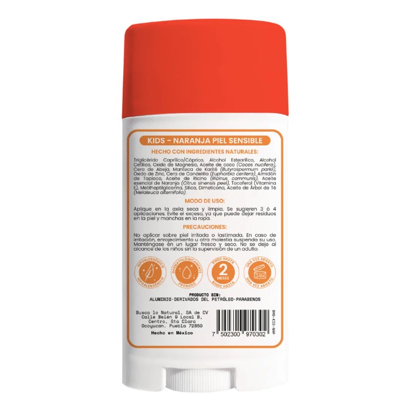 Desodorante barra Naturaldry Desodorante naranja pack de 2 u
