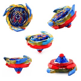 mlywd Bey Burst Turbo Blade Set, Bey Metal Fusion Blade with Starter, Battle Spinner Gift for Christmas, Birthday, Toy for Children from 6 Years, Gift for Children, B-163