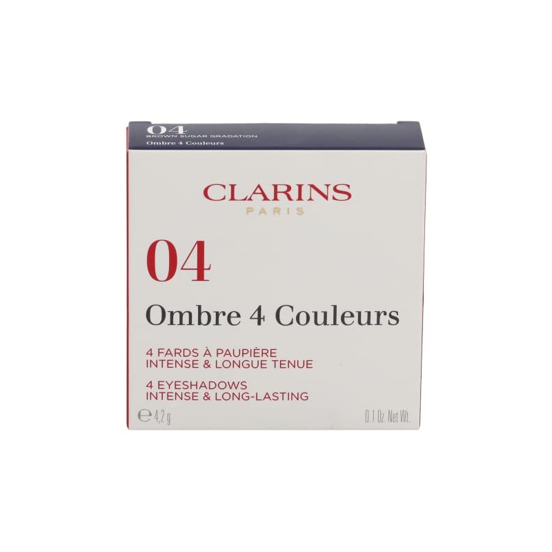 Clarins Ombre 4 Colour Eyeshadow Palette 04 Brown Sugar Gradation