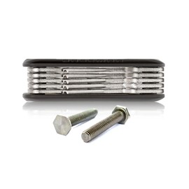 BASEMAN® Key Organiser - The Innovative Key Organiser Organizes Keys with Style and Brings Peace to Your Bag - Key Case Key Holder, Extension – Screw Set – 22 mm (9-10 Keys)