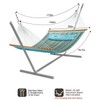 CHULIM 12 FT Double Quilted Fabric Hammock with Spreader Bars