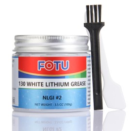 FOTU 130 White Lithium Grease - High Performance Lubricant for All Your Mechanical Needs - 100% Pure & Long - Lasting - Ideal for Bearings, Chains, Garage Door Hinges, Windows Tracks (3.5 Oz, 1-Pack)