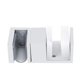 Anti Rust Sliding Door Holder, Sliding Door Bottom Guide Holder 304 Stainless Steel Adjustable Anti Rust Frameless Sliding Door Hardware & Locks