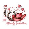 (2 Pack) Howdy Valentine Magnets - Heart Horseshoe Magnets -