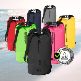 #DoYourOutdoor Dry Bag | Waterproof Backpack | Waterproof Bag & Pack Sack | 2L 5L 10L 20L 30L Dry Bag in 2 Styles and Many Colours | Ideal for Boat, Kayak, Fishing and Camping, black, Vertical