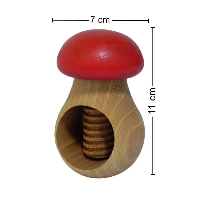 Wooden World 2 x Nutcracker made from natural beech wood