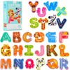 Felly Animal Alphabet ABC Fridge Magnets Educational Toy, 26 Magnetic