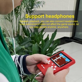 Handheld Game Console 400  Games Portable Game Player 3.0-inch Screen 3.5mm Headphone Jack AV Output Support Wired Gamepad Connection