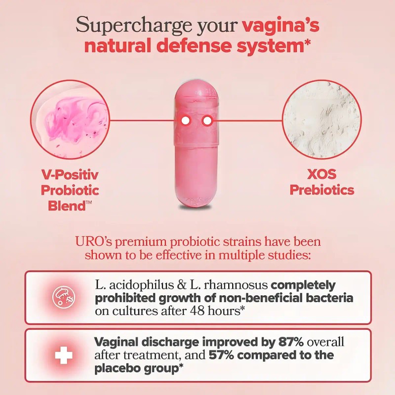 Uro Suplemento Probióticos Cápsula Caja Piezas Vitamina Nutricional Sabor Carnitina