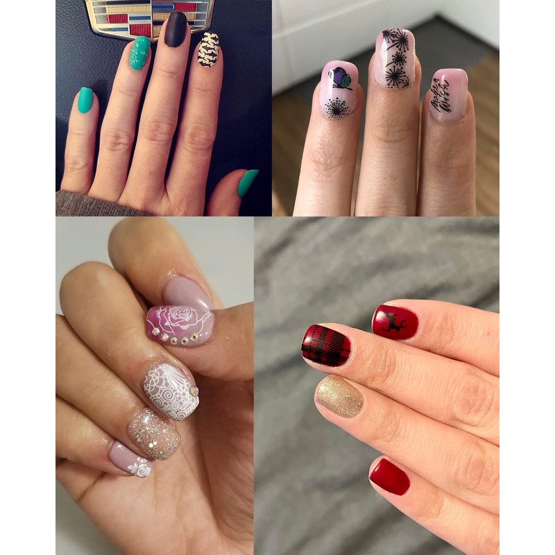 Biutee Stamping varnish set 8 colours 8 ml stamping varnish