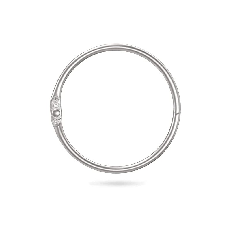 Heavy Duty Nickel Plated Metal Hinged Jailers Key Ring Book
