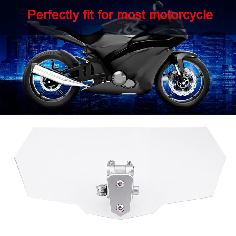 Motorcycle Universal Adjustable Windscreen Wind Deflector Windshield