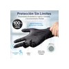 100 Guantes Nitrilo Negro Libre De Látex Y Vinil Sin