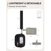 Small Dual Pouch Wristlet RFID Blocking Leather Keychain Wallet Mini