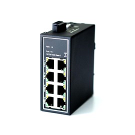 WIWAV WDH-8GT-DC 10/100/1000Mbps Unmanaged 8-Port Industrial Ethernet Switches with DIN Rail/Wall-Mount(Fanless,-30℃~75℃)
