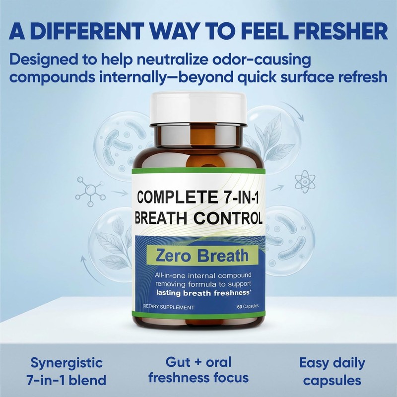 Zero Breath Capsules, Zero Breath 7 in 1 Bad Breath