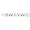 InLine® Power strip, white, 8-fold, 4xSchutzkontakt + 4xEuro, 1,5 m