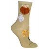 Seashells on Sand Ultra Lightweight Cotton Crew Socks - Made