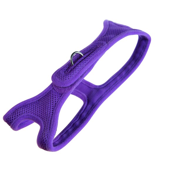 ChokeFree Velpro Mesh Pet Shoulder Harness Collar, 18", Purple