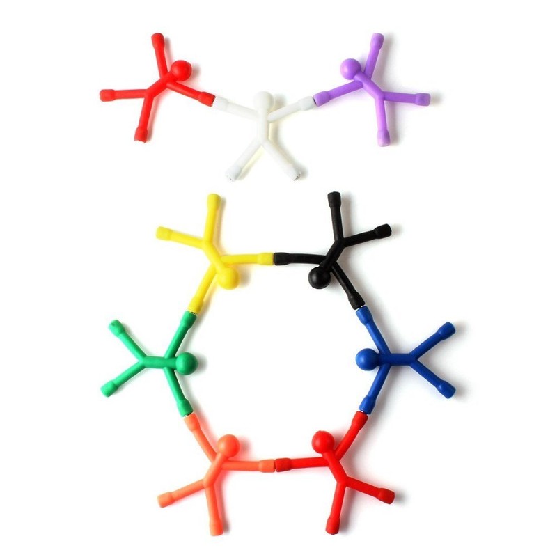 Refrigerator Magnets, 10 Pcs Novelty Mini Man Flexible Fridge Magnets,