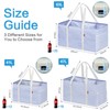 LHZK Standing Extra Large Utility Tote Bag with Metal Wire