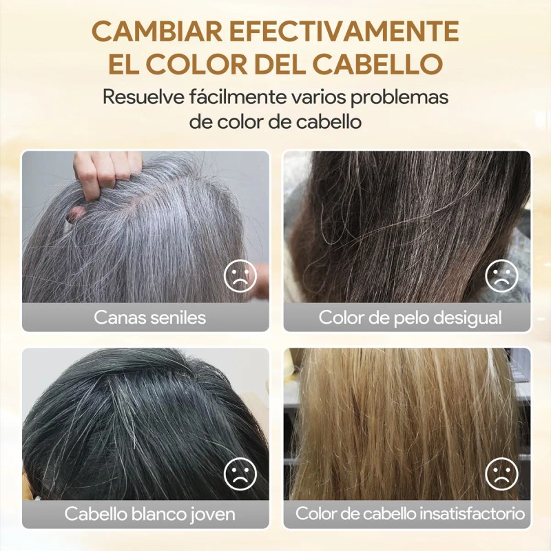 Kaisasa Shampoo Con Tinte Cubre Canas Natural Jengibre Maroon