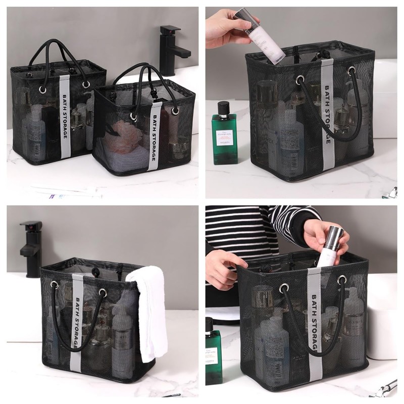 [Getrays] 温泉バッグ スパサウナバッグ メシュハンドバッ グ銭湯袋大容量 手提げ袋ールハンドバ ッグアウトドア 持ち運び便利 旅行 アウトドア