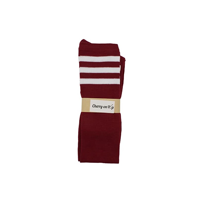 Knee Thigh High Sock Cheerleader Pub Golf Sport Stripe Socks