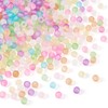 Craftdady 400pcs 6mm Round Clear Acrylic Beads Matte Mini Gradient