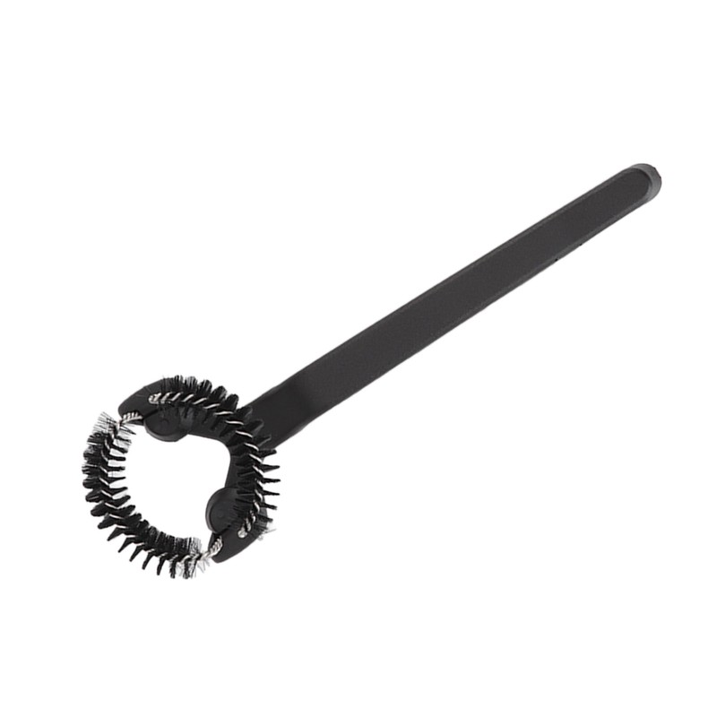 Grouphead Cleaning Brush Detachable Plastic Handle Nylon Bristle Round Coffee