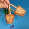 6 Pcs Small Rattan Baskets Craft Woven Baskets Mini Basket