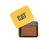 Caterpillar Men's Card Holder with Emboss Logo, Tan, Tan, Card