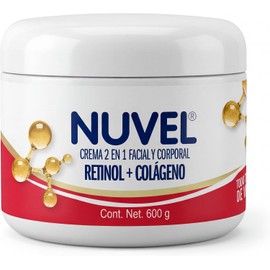 Crema Reafirmante 2 en 1 con Retinol para Cara y Cuerpo Tratamiento Antiedad y Humectación Profunda Mejora Firmeza y Textura de la Piel Tarro Familiar, 600g