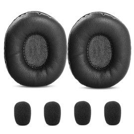 TaiZiChangQin B350-XT (Version 1) Earpads Replacement Compatible with VXI BlueParrott B350 XT 203475/203479 Noise Canceling Headphones Ear Pads Ear Cushions Protein Leather Black