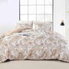 Nanko Paisley Duvet Cover Set King Size, Tan Taupe Classy