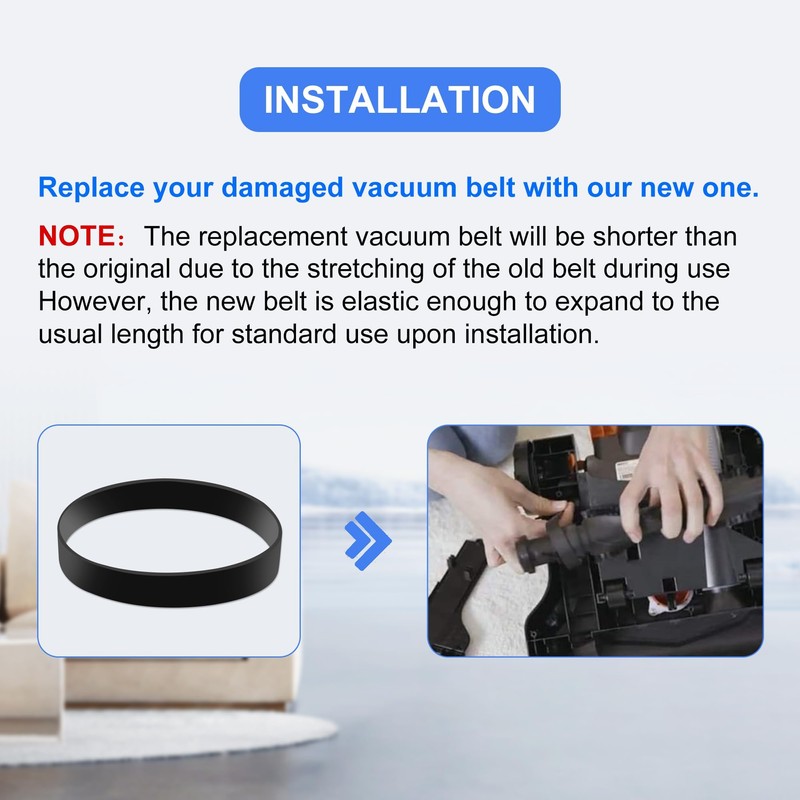 FNKTQL Vacuum Belt for Eureka PowerSpeed Lightweight Vacuum Cleaner, Replace