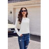 Ekouaer Long Sleeve Tops for Women Casual Basic Tees Loose