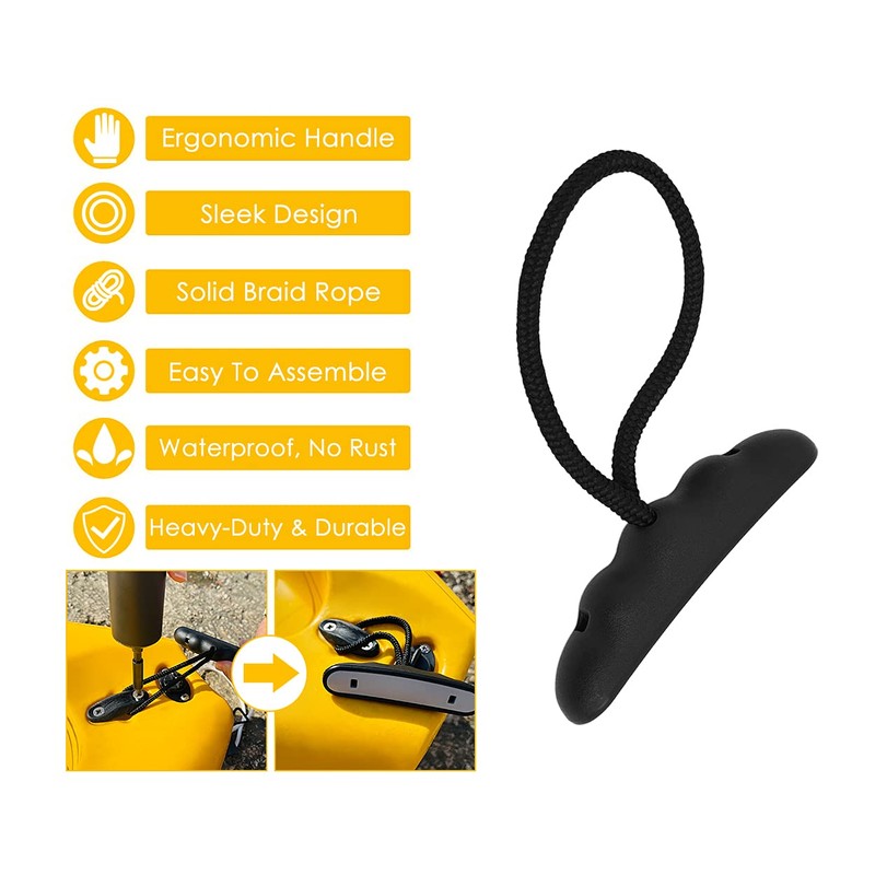SCSpecial Kayak Handles 2 Pieces Carry Handles with Rope for