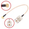 TengKo RG316 Cable Adapter, 0.7ft HF Coaxial Cable UNF Socket