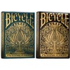 Bicycle Playing Cards 2 Deck Aureo Collector’s Bundle, Green Gold