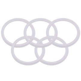 DERNORD PTFE (Teflon) Tri-Clamp Gasket O-Ring - 3 Inch Style Fits OD 91MM Sanitary Pipe Weld Ferrule (Pack of 5)