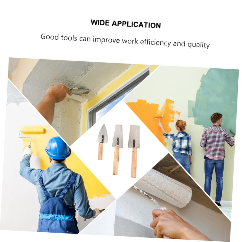 SEWACC Professional Plaster Trowel with High Performance Stainless Steel Blades